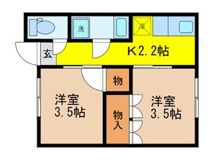 千代荘の物件間取画像